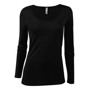 Long Sleeve Scoop Neck Tee
